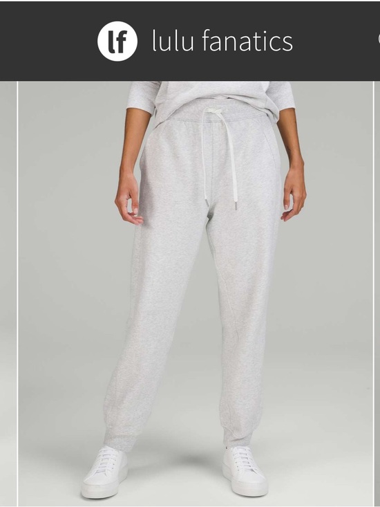 lululemon athletica Pants - Lululemon Scuba High-Rise Relaxed Jogger Sz 6 Heathered Core Ultra Light Grey